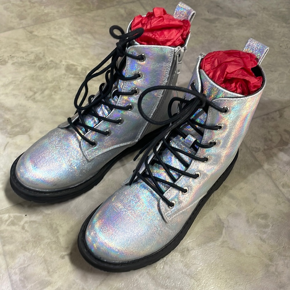 Justice Girl’s Combat Boots - Size 3/5